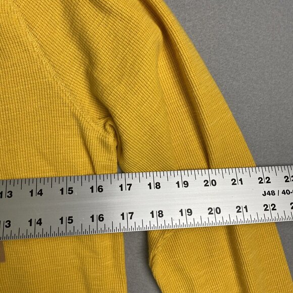 Urban Pipeline‎ Crewneck Shirt Mens Medium Yellow / Gold Raglan Cotton Pullover - Picture 6 of 8